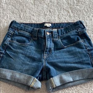 Like new jean shorts j crew stretch
